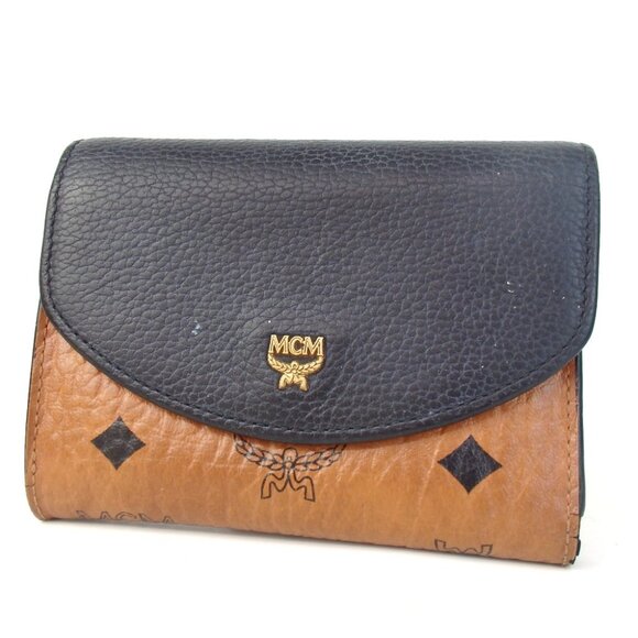 Authentic MCM wallet leather [Used] - Picture 1 of 14